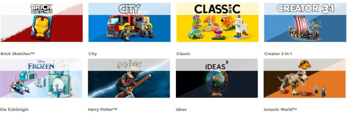 LEGO Angebote in Lego City sets, Lego Harry Potter Sets, Lego classic sets, Lego Creator sets und viele mehr